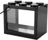 Zerodis Small Acrylic Mini Fish Tank, Desktop Aquarium Bowl for Goldfish with USB LED Light