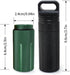 SENHAI Air-Tight EDC Accessory Case | Waterproof Pill Capsule Fob Bottle, 2 Pack Aluminum Outdoor Dry Containers