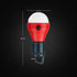 LED Camping Tent Lantern, Portable Outdoor Waterproof Emergency Light Bulb, Battery Powered with Clip Hook, Super Bright, for Hiking, Party,Camping, Fishing, Power Failure (=4 Packs, Multi-Color)