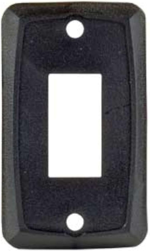 JR Products 12851-5 Black Single Switch Wall Plate, (Pack of 5) by JR Products