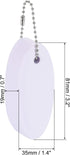 PATIKIL Floating Keychains Marine Sailing Oval Key Chain Buoyant Keyrings for Outdoor Sports Boating