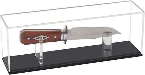 Knife Display Case for Military Folding Pocket Knife, Stand Holder Cabinet for Protection and Collection