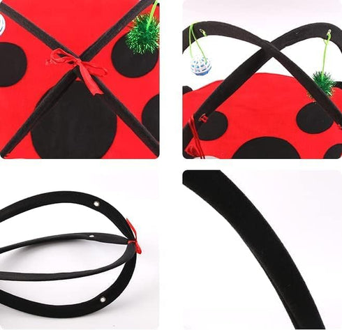 Cat Ferret Play Mat Indoor Funny Activity Exercise Tent Hanging Toy Hideout Bed for Small Animal Rodent, Sugar Glider