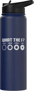 Victory Thru Vision Funny What The F? - Photography Camera Aperture F-Stop Lens Stainless Steel Insulated Water Bottle