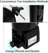 Internal Aquarium Filter, Waterfall Flow Pump with 2 Filter Sponges for Small Fish Tank, Turtle Tank, Shrimp, Frog