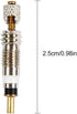 Presta Valve Core (12 Pack) and 12 Anodized Alloy Presta Valve Caps for Tubeless Road & MTB Bike