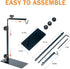 13-29 inch Bulbs. Adjustable Metal Reptile Lamp Stand Versatile Floor Light Holder for Terrarium Heat Lamps & Dome