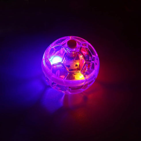 Zickupy 2 Piece Light Up Cat Balls, Multi-Color Flash LED Motion Activated Glowing Cat Balls for Kitten Dog Pet Running