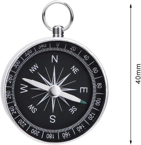 ThtRht 3 Pack G44 Compass Hiking Survival Aluminum Alloy Lightweight Keychain Portable Mini Outdoor Camping Wild