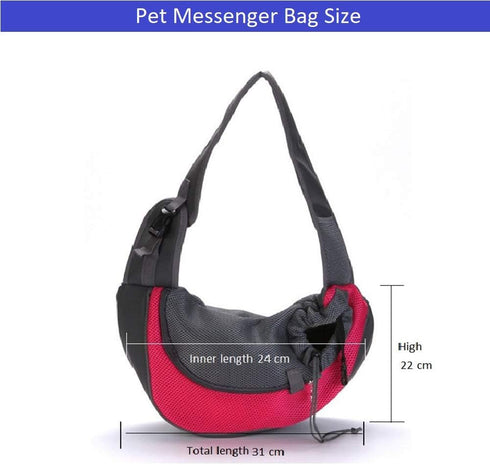 ETOPARS Pet Sling Carrier Bag, Small Dog Cat Messenger Bag for Travel, Outdoor Backpack for Walking, Hiking, Bike