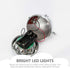 Toddmomy 2pcs Retro Bicycle Lights: Front and Rear Lights for Night Riding, Vintage Flashlight Bike Lamp
