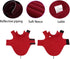 Fleece Dog Coat Pet Jacket, Reflective for Cold Weather for Extra Large to Small Pets (Red, S)