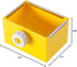 Cage Feeder Food & Water Hay Bowl Dish Bin for Small Animals, Yellow, for Rabbit, Guinea Pig, Chinchilla, Hamster,