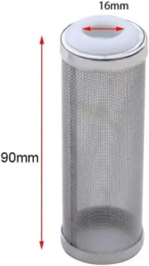 baoauh 10pcs 12mm/16mm 16cm) Aquarium Stainless Steel Mesh Filter Guard Aquarium Stainless Steel Mesh Filter Guard Fish