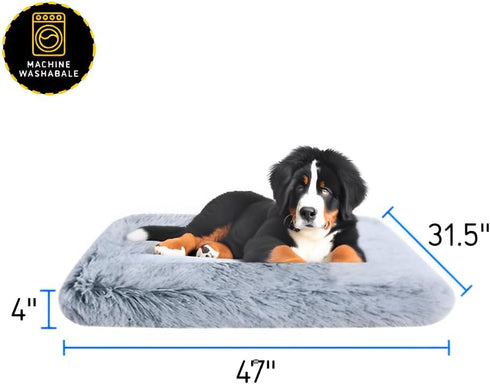 Dog Beds, XX-Large Premium Quality, Washable Portable Eco-Friendly, Stylish Design, Removable Cover, 47.24 x 31.49 Inch