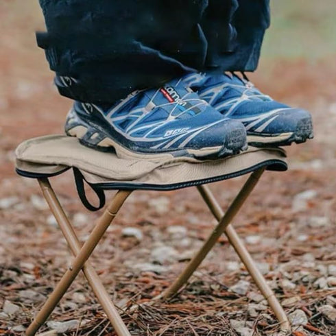 Backpacking Portable Folding Camp Stool Lightweight Foldable Camping Stool Collapsible Travel Fishing Stool Chair