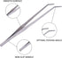 2 Pack Extra Long Handle Aquarium Tweezers, Stainless Steel Straight and Curved Tongs for Fish Tank Plants