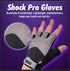 Shock Pro Weight Lifting Gloves for Men & Women Breathable Gym Workout Gloves with Foam-Padded Grip for Weightlifting