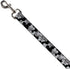 Buckle-Down Dog Leash Mickey Mouse Head Stacked Black Grays Available In Different Lengths And Widths For Small Medium Large Dogs and Cats, 4 Feet Long - 1" Wide