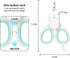 PAKEWAY Cat Nail Clipper with LED & U-V Light, Sharp Angled Blade Grooming Tool for Dogs, Cats, Rabbits