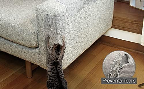 LAMINET Deluxe Cat Scratch Shields - Set of 4 Heavy Duty Flexible Plastic Shields (21" L x 5.5" W)