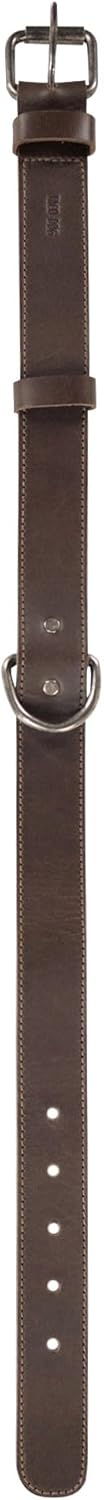 Classic Dog Collar 1.25" Wide - Adjustable Full Grain Leather Collar for Puppy, Handmade, Bourbon Brown