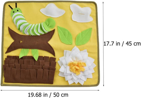 SUPVOX Snuffle Mat for Dogs Comfortable Bite-Resistant Foraging Cushion Hidden Food Pockets for Interactive Play