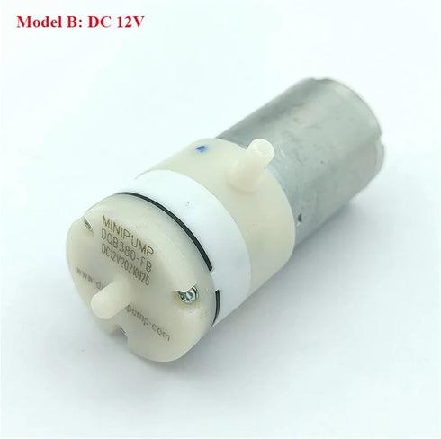 ZTYXUX 1PCS DC6V 12V 24V 370 Aquarium(DC12V Mini Motor Diaphragm Air Vacuum Pump Negative Pressure Suction DIY Breast