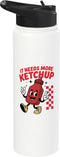 Funny Ketchup Themed Lover tee It Needs More Ketchup Funny Ketchup Lover Stainless Steel Insulated Water Bottle