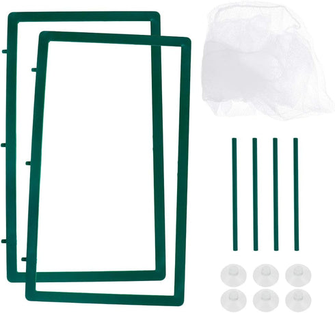 Aquarium Mesh Hatchery Breeder, Plastic Frame for Fish Tank Separation Breeding Net