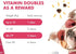 Immune 120 Cranberry UTI Chews for Dogs Bladder Support + D-Mannose Supports Kidney Urinary Tract and Bladder Health