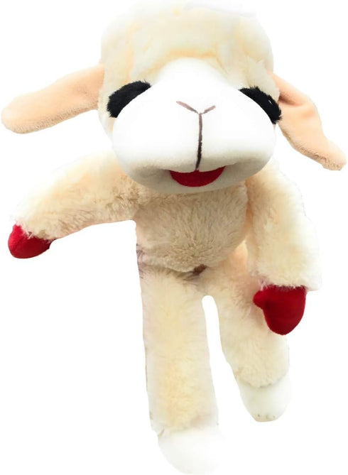 Lamb Chop Dog Toy, 14" with Squeaker