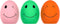 Dog Squeaky Toy, Latex Bouncy Egg Balls with Squeaker for Puppy Small Pet Dogs, Soft Rubber Sound Toys