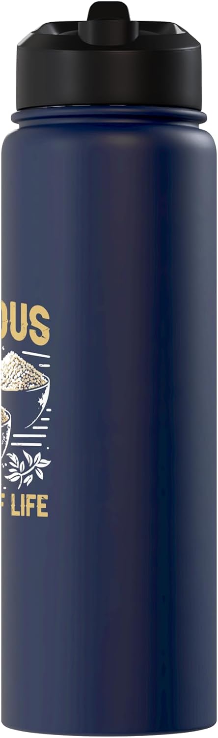 Couscous Lover Gift Couscous The Spice of Life Couscous Stainless Steel Insulated Water Bottle