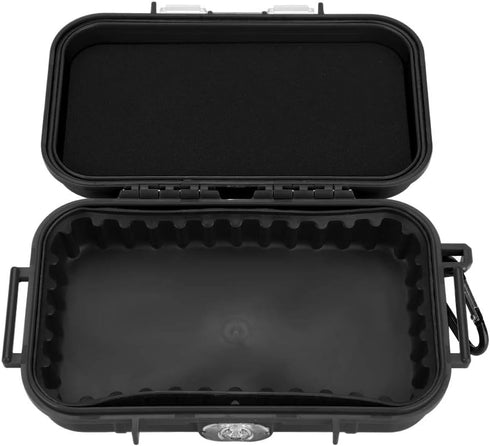 Tomotato Waterproof Storage Case, Outdoor Shockproof Airtight Carry Box for Boating Camping (Black)