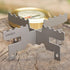 Lixada Mini Lightweight Titanium Stove, Alcohol Stove Support Bracket for Outdoor Camping and Hiking