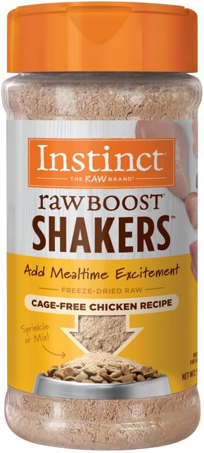 Instinct Raw Boost Shakers Freeze-Dried Powder Cat Food Topper - Chicken, 5.5 oz. Bottle