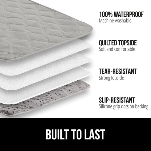 Gorilla Grip 100% Waterproof Dog Blanket, Pet Friendly Throw for Small Dogs, Leakproof Washable Couch Cushion Protector