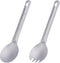 Boundless Voyage Camping Spork and Spoon Set Titanium Tableware Reusable Outdoor Flatware