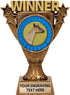 Crown Awards Personalized Dairy Goat Trophy 5.5" Gold Dairy Goat Winner Sculpture