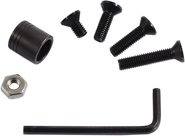 Quick Detach Swivels Stud Mount Base Adapter Kit - Includes 4 Screws, 1 Nut, and 1 Wrench