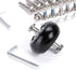 OwnMy Luggage Suitcase Replacement Wheels, 40mm x 18mm Rubber Swivel Caster Wheels, Set of 4