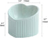 Green ceramic Raised Cat Bowls, Tilted Elevated Food or Water Bowls, Stress Free, Backflow Prevention, Dishwasher and Microwave Safe, Lead & Cadmium Free