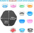 4Pcs (42.5in 41in) Chinchilla, Amakunft Waterproof Hexagon Playpen Mat Washable Pee Pad Fit with Small Animal Playpen x