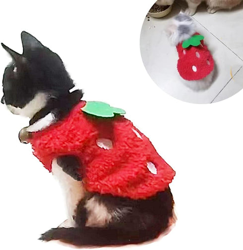 ANIAC Bunny Clothes for Rabbits Warm Kitten Vest Fleece XXXS Dog Shirt Cozy T-Shirt for Bunny Guinea Pig Ferret Puppy Mini Dog and Small Animals (3S)