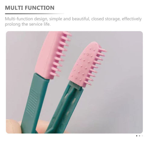 Didiseaon Tear Stain Remover Comb for Cat Dog, 2Pcs Portable Grooming Comb Brush for Small Pets