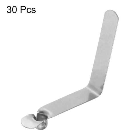HARFINGTON 30pcs Single Button Kayak Paddle Snap Spring Clip 6x6x38mm 65Mn Spring Steel Locking Tube Clips