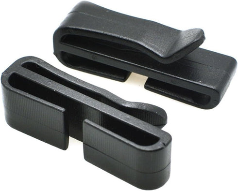 ArrErr 30 Pack 1 Inch Backpack Webbing Ending Clip Plastic Excess Length Straps End Keeper Quick Slip Buckle Fastener