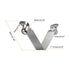 HARFINGTON 12pcs Double Button Kayak Paddle Snap Spring Clip, 60x10mm, 65Mn Spring Steel V-Shaped Locking Tube Clips