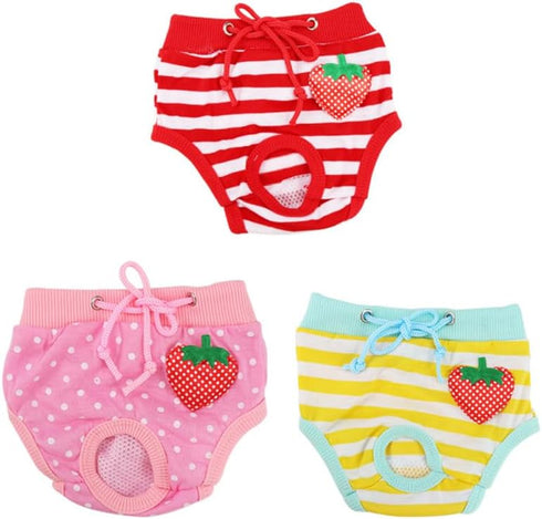 MERRYHAPY Comfortable Pet Safety Pants for Dogs and Cats Washable Dog Diapers with High Absorbency Sanitary